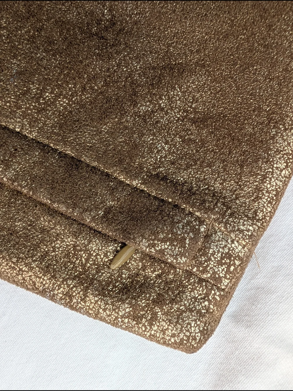 West Elm Metallic Gold Square Pillow Cover